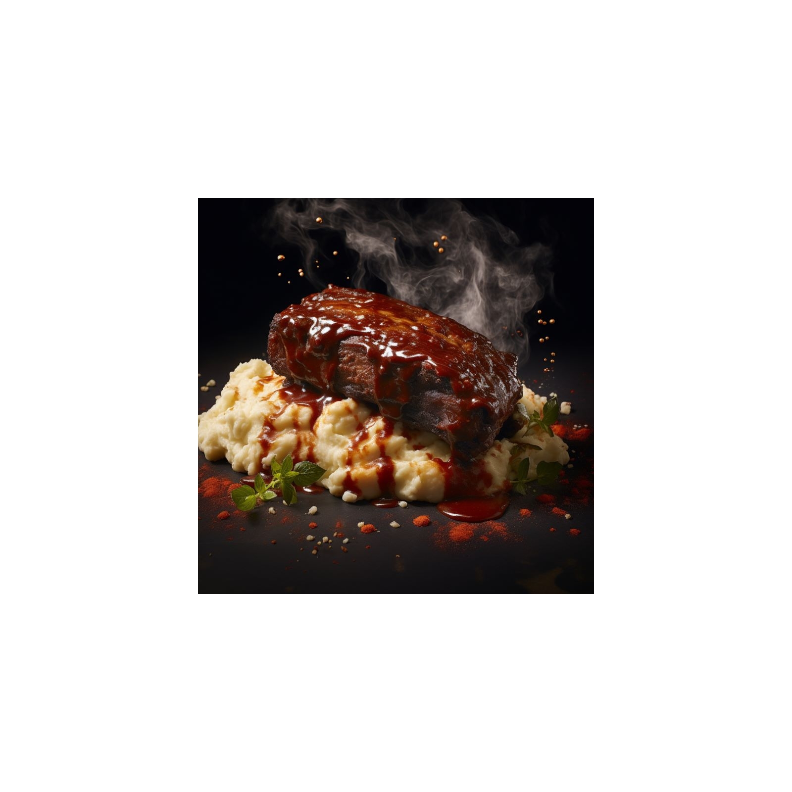 Rôti de porc et purée
