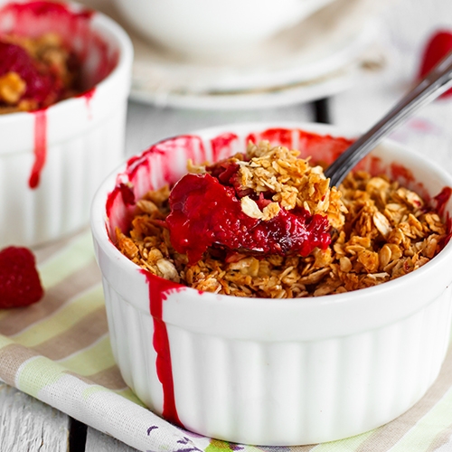 Crumble framboises